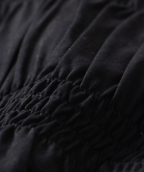 DRESSLAVE（ドレスレイブ）の「cotton shirring asymmetry pullover(コットンシャーリングアシンメトリープルオーバー)（Tシャツ/カットソー・レディース・ブラック/ホワイト・38）」の11枚目の写真