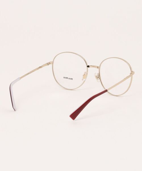 miu miu(ミュウミュウ)の「【miumiu/ミュウミュウ】ラウンド メガネ MU51VV 09X1O1(メガネ・レディース・ボルドー・FREE)」の2枚目の写真