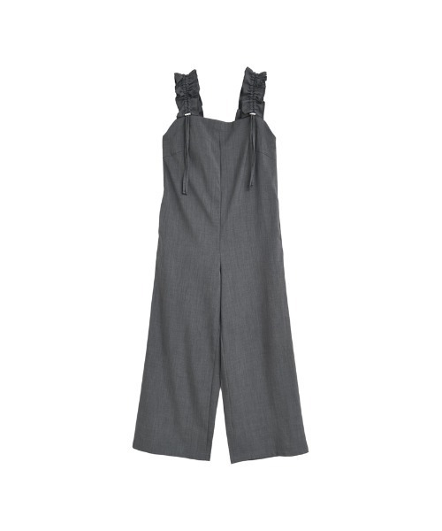 低身長/高身長サイズ有]リネンライクショルダーギャザー