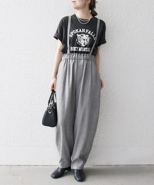 セール】SHIPS any:〈洗濯機可能〉ウーステッド サスペンダー付き