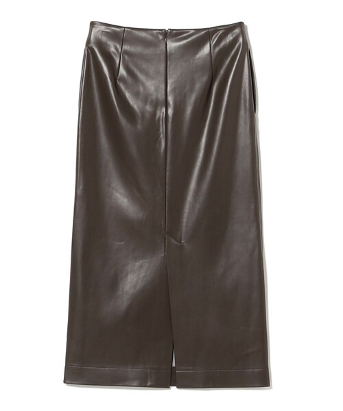 ビームスの百名品】フェイクレザー セミタイトスカート（スカート