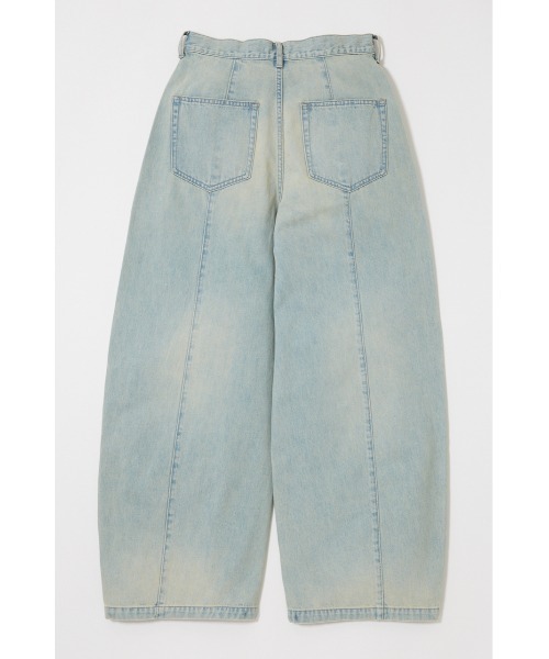 セール】PIN TUCK COCOON STRAIGHT（デニムパンツ）｜MOUSSY（マウジー