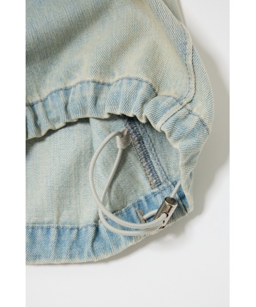 MOUSSY(マウジー)の「PIN TUCK COCOON STRAIGHT(デニムパンツ・レディース・ワンウォッシュ/ライトブルー・0/1/2)」の21枚目の写真