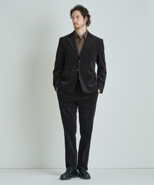 MEN'S BIGI(メンズビギ)の「シャーリングコーデュロイパンツ<ストレッチ>(その他パンツ・メンズ・ブラウン/ブラック・04/03/02/01)」の5枚目の写真