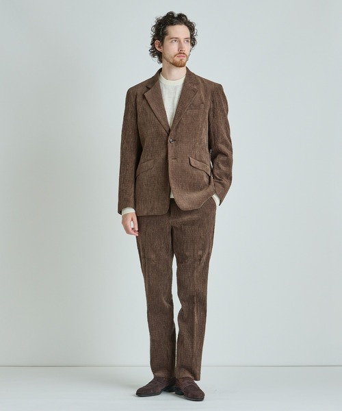MEN'S BIGI(メンズビギ)の「シャーリングコーデュロイパンツ<ストレッチ>(その他パンツ・メンズ・ブラウン/ブラック・04/03/02/01)」の7枚目の写真