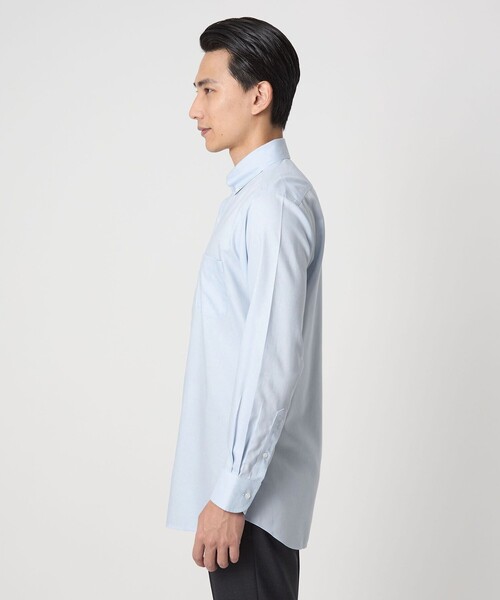 green label relaxing(グリーンレーベルリラクシング)の「コットン ロイヤルオックス ボタンダウン ドレスシャツ -形態安定-(シャツ/ブラウス・メンズ・ライトブルー/ホワイト・XL/S/M/L)」の17枚目の写真