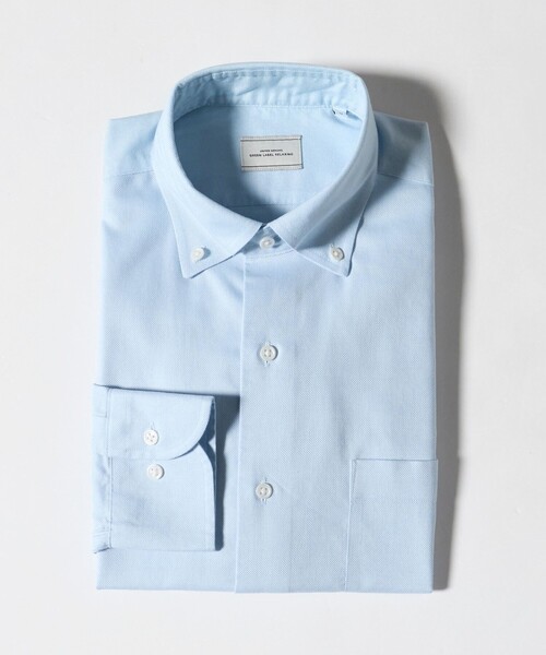 green label relaxing(グリーンレーベルリラクシング)の「コットン ロイヤルオックス ボタンダウン ドレスシャツ -形態安定-(シャツ/ブラウス・メンズ・ライトブルー/ホワイト・XL/S/M/L)」の19枚目の写真