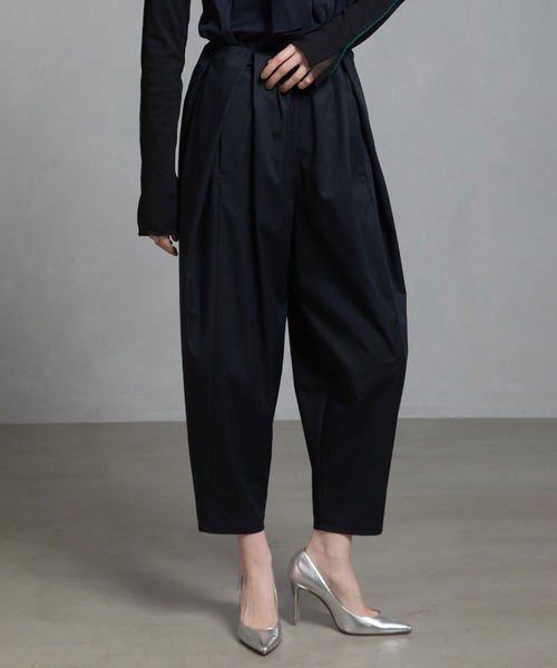 MARECHAL TERRE(マルシャルテル)の「【UV機能付き】タックギャザーパンツ(その他パンツ・レディース・ブラック/モカ/チャコールグレー/ネイビー/ライトベージュ・SMALL/LARGE/MEDIUM)」の5枚目の写真