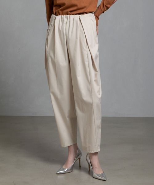 MARECHAL TERRE(マルシャルテル)の「【UV機能付き】タックギャザーパンツ(その他パンツ・レディース・ブラック/モカ/チャコールグレー/ネイビー/ライトベージュ・SMALL/LARGE/MEDIUM)」の4枚目の写真