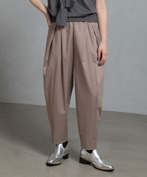 MARECHAL TERRE(マルシャルテル)の「【UV機能付き】タックギャザーパンツ(その他パンツ・レディース・ブラック/モカ/チャコールグレー/ネイビー/ライトベージュ・SMALL/LARGE/MEDIUM)」の3枚目の写真