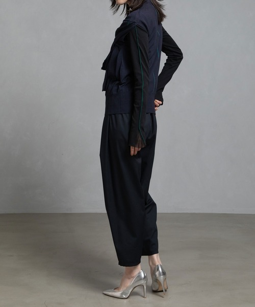 MARECHAL TERRE(マルシャルテル)の「【UV機能付き】タックギャザーパンツ(その他パンツ・レディース・ブラック/モカ/チャコールグレー/ネイビー/ライトベージュ・SMALL/LARGE/MEDIUM)」の8枚目の写真