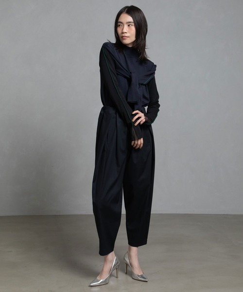 MARECHAL TERRE(マルシャルテル)の「【UV機能付き】タックギャザーパンツ(その他パンツ・レディース・ブラック/モカ/チャコールグレー/ネイビー/ライトベージュ・SMALL/LARGE/MEDIUM)」の9枚目の写真