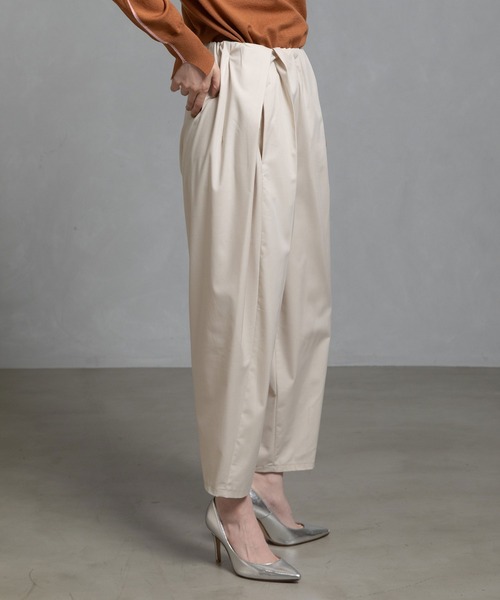 MARECHAL TERRE(マルシャルテル)の「【UV機能付き】タックギャザーパンツ(その他パンツ・レディース・ブラック/モカ/チャコールグレー/ネイビー/ライトベージュ・SMALL/LARGE/MEDIUM)」の10枚目の写真