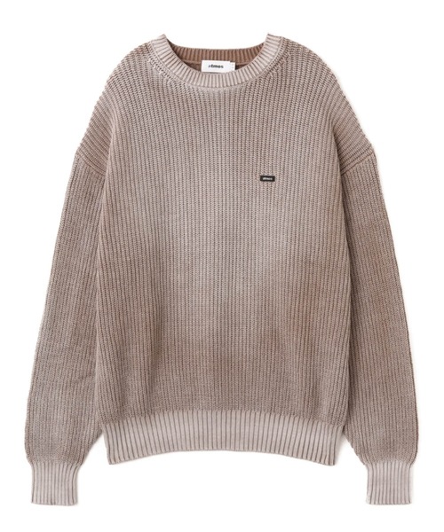 atmos(アトモス)の「atmos Small Logo Patch Knit Sweater / アトモス スモール ロゴ パッチ ニット セーター(ニット/セーター・メンズ・ブラック/ブルー/ブラウン・M/XL/L)」の3枚目の写真