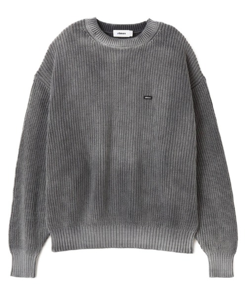 atmos(アトモス)の「atmos Small Logo Patch Knit Sweater / アトモス スモール ロゴ パッチ ニット セーター(ニット/セーター・メンズ・ブラック/ブルー/ブラウン・M/XL/L)」の2枚目の写真