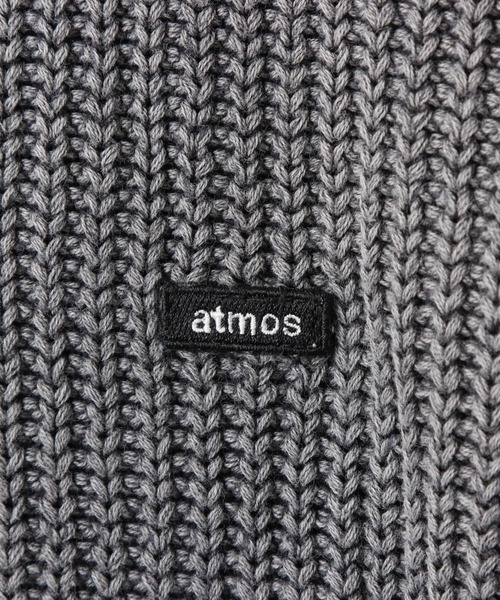 atmos(アトモス)の「atmos Small Logo Patch Knit Sweater / アトモス スモール ロゴ パッチ ニット セーター(ニット/セーター・メンズ・ブラック/ブルー/ブラウン・M/XL/L)」の5枚目の写真