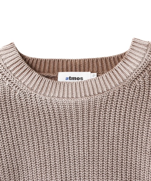 atmos(アトモス)の「atmos Small Logo Patch Knit Sweater / アトモス スモール ロゴ パッチ ニット セーター(ニット/セーター・メンズ・ブラック/ブルー/ブラウン・M/XL/L)」の12枚目の写真