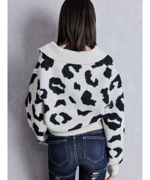 GYDA(ジェイダ)の「ポロ襟スキッパーニットトップス(ニット/セーター・レディース・グレー/パープル/その他1/その他2・FREE)」の6枚目の写真