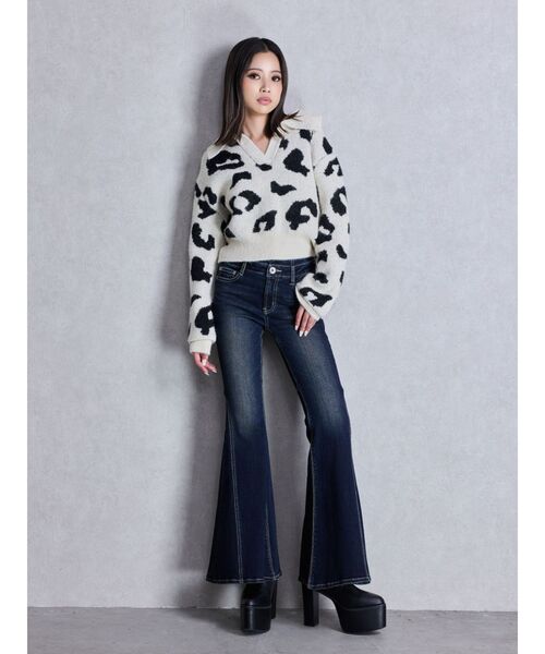 GYDA(ジェイダ)の「ポロ襟スキッパーニットトップス(ニット/セーター・レディース・グレー/パープル/その他1/その他2・FREE)」の7枚目の写真