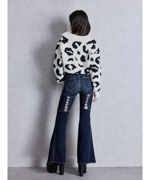 GYDA(ジェイダ)の「ポロ襟スキッパーニットトップス(ニット/セーター・レディース・グレー/パープル/その他1/その他2・FREE)」の8枚目の写真