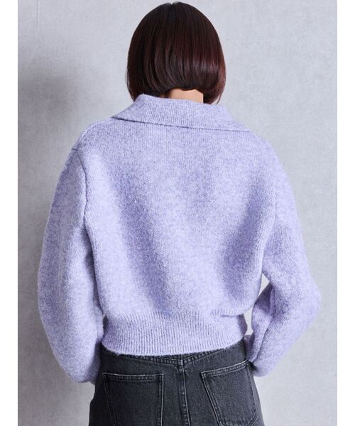 GYDA(ジェイダ)の「ポロ襟スキッパーニットトップス(ニット/セーター・レディース・グレー/パープル/その他1/その他2・FREE)」の18枚目の写真