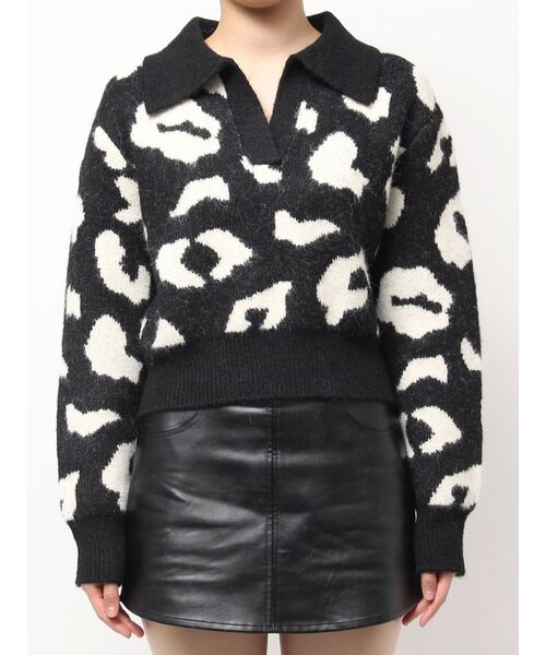 GYDA(ジェイダ)の「ポロ襟スキッパーニットトップス(ニット/セーター・レディース・グレー/パープル/その他1/その他2・FREE)」の21枚目の写真