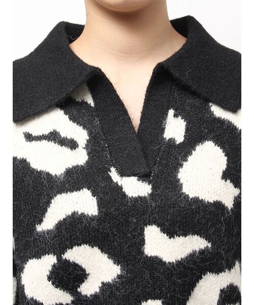 GYDA(ジェイダ)の「ポロ襟スキッパーニットトップス(ニット/セーター・レディース・グレー/パープル/その他1/その他2・FREE)」の12枚目の写真