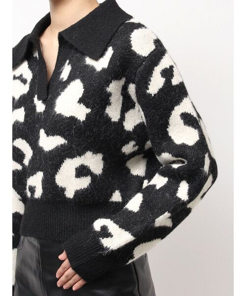 GYDA(ジェイダ)の「ポロ襟スキッパーニットトップス(ニット/セーター・レディース・グレー/パープル/その他1/その他2・FREE)」の13枚目の写真