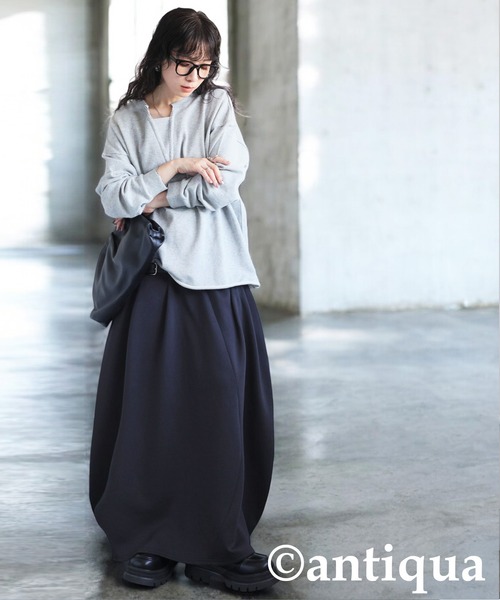 antiqua（アンティカ）の「コクーンスカート（スカート・レディース・ブラック・ONESIZE）」の6枚目の写真