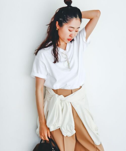 komatsu.裾レースクロップドTシャツ（Tシャツ/カットソー）｜le