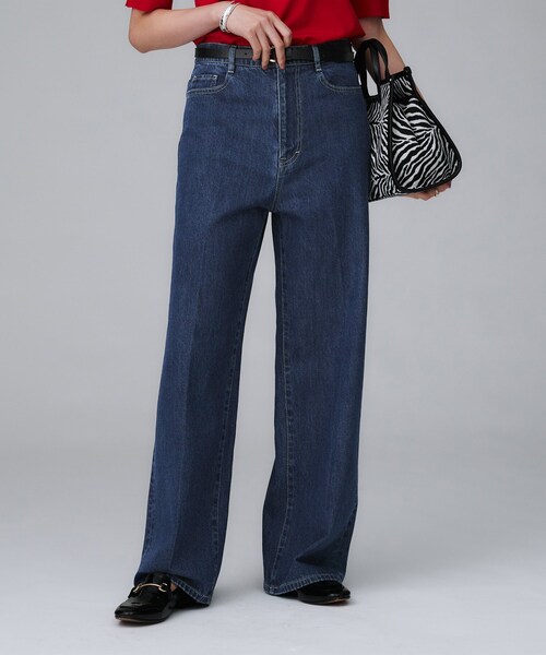 UNTITLED（アンタイトル）の「◆【グレー/ブルー/ジーンズ】ソフトワイドデニムパンツ（デニムパンツ・レディース・ブルー系その他/グレー・03/02/01/00/50/48/46/44/42/04）」の9枚目の写真