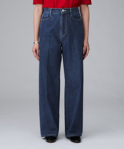 UNTITLED（アンタイトル）の「◆【グレー/ブルー/ジーンズ】ソフトワイドデニムパンツ（デニムパンツ・レディース・ブルー系その他/グレー・03/02/01/00/50/48/46/44/42/04）」の12枚目の写真