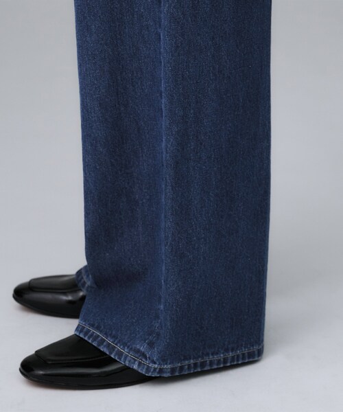 UNTITLED（アンタイトル）の「◆【グレー/ブルー/ジーンズ】ソフトワイドデニムパンツ（デニムパンツ・レディース・ブルー系その他/グレー・03/02/01/00/50/48/46/44/42/04）」の19枚目の写真