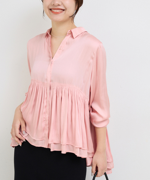 新品　SLOBE IENA habi Flower blouse 長袖ブラウス SLOBE IENA habi フラワージャガードショートブラウス - メルカリ