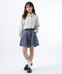 GLOBAL WORK（グローバルワーク）の「ネクタイ付きクロップドシャツ/AND YUA ANY/576820（シャツ/ブラウス・キッズ）」