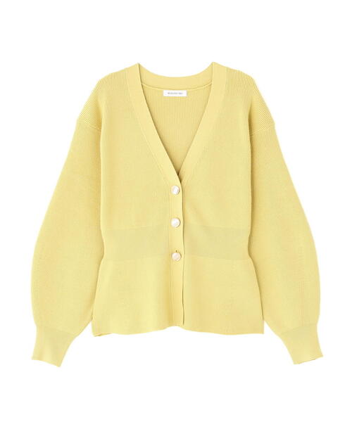 NATURAL BEAUTY BASIC（ナチュラルビューティーベーシック）の「◇ペプラムフォルムカーディガン（カーディガン/ボレロ・レディース・イエロー/ワイン/グレー・FREE）」の16枚目の写真