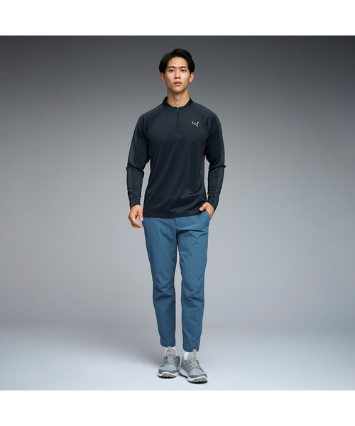 PUMA（プーマ）の「PUMA プーマ メンズ ゴルフ シャドウキャット ジップ モックネック 長袖 シ（Tシャツ/カットソー・メンズ・ブラック/グリーン系その他2/インディゴブルー・X-LARGE/SMALL/LARGE/MEDIUM/XX-LARGE）」の5枚目の写真