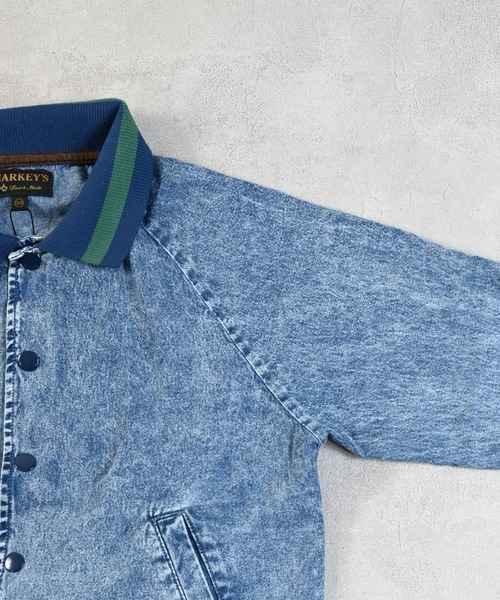 MARKEY'S（マーキーズ）の「デニムブルゾン/セットアップ可能（デニムジャケット・キッズ・ブラック/ブルー・150/140/130/120/110/100/90）」の14枚目の写真