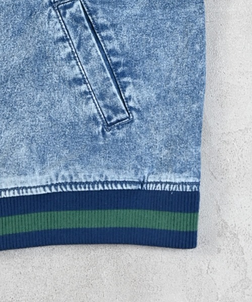 MARKEY'S（マーキーズ）の「デニムブルゾン/セットアップ可能（デニムジャケット・キッズ・ブラック/ブルー・150/140/130/120/110/100/90）」の15枚目の写真