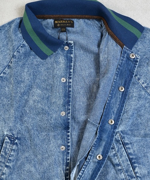 MARKEY'S（マーキーズ）の「デニムブルゾン/セットアップ可能（デニムジャケット・キッズ・ブラック/ブルー・150/140/130/120/110/100/90）」の17枚目の写真