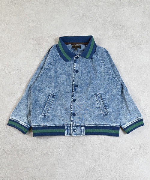 MARKEY'S（マーキーズ）の「デニムブルゾン/セットアップ可能（デニムジャケット・キッズ・ブラック/ブルー・150/140/130/120/110/100/90）」の20枚目の写真