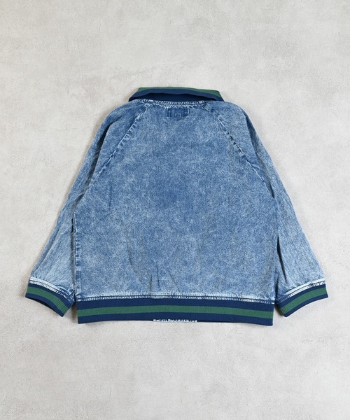 MARKEY'S（マーキーズ）の「デニムブルゾン/セットアップ可能（デニムジャケット・キッズ・ブラック/ブルー・150/140/130/120/110/100/90）」の21枚目の写真