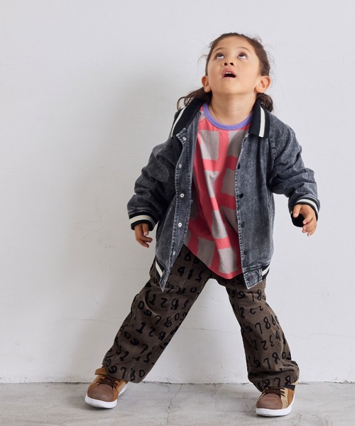 MARKEY'S（マーキーズ）の「デニムブルゾン/セットアップ可能（デニムジャケット・キッズ・ブラック/ブルー・150/140/130/120/110/100/90）」の10枚目の写真