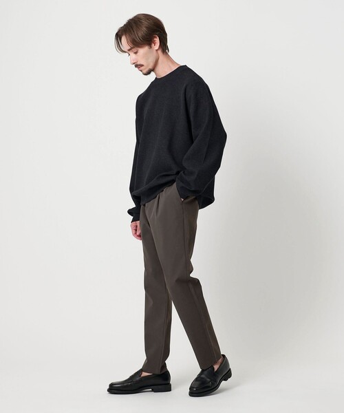 BEAUTY&YOUTH UNITED ARROWS（ビューティーアンドユースユナイテッドアローズ）の「DULL LSTR ポリエステル 1P イージーパンツ（スラックス・メンズ・グレー系/ダークブラウン/ブラック・S/L/XL/M）」の7枚目の写真