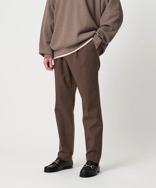 BEAUTY&YOUTH UNITED ARROWS（ビューティーアンドユースユナイテッドアローズ）の「DULL LSTR ポリエステル 1P イージーパンツ（スラックス・メンズ・グレー系/ダークブラウン/ブラック・S/L/XL/M）」の9枚目の写真