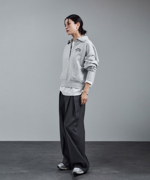 WEB限定】ビンテージライクハーフジップスウェット[セットアップ対応 WEB限定】ビンテージライクハーフジップスウェット[セットアップ対応