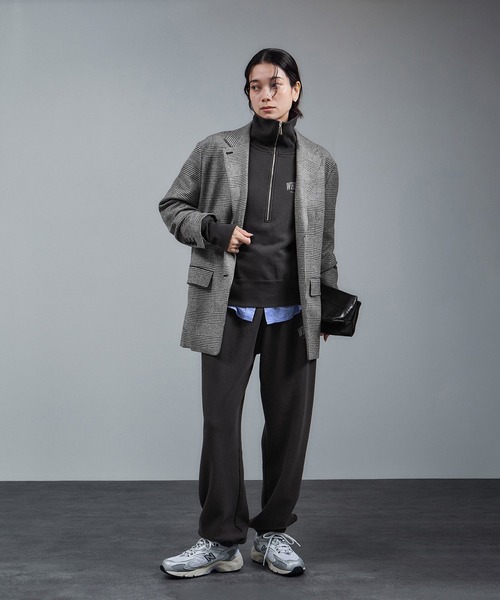 SALON adam et rope'（サロン アダム エ ロペ）の「【WEB限定】ビンテージライクハーフジップスウェット［セットアップ対応］（スウェット・レディース・チャコールグレー/グレー/オフホワイト・FREE）」の22枚目の写真