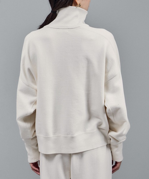 SALON adam et rope'（サロン アダム エ ロペ）の「【WEB限定】ビンテージライクハーフジップスウェット［セットアップ対応］（スウェット・レディース・チャコールグレー/グレー/オフホワイト・FREE）」の10枚目の写真