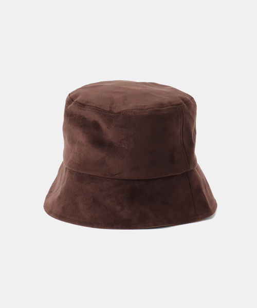 B.C STOCK（ベーセーストック）の「Odds/オッズ SUEDE BACKET HAT（ハット・レディース・ブラック/チョコ・FREE）」の2枚目の写真