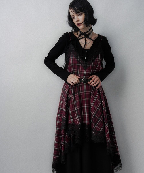 HARE タータンチェックキャミワンピース HARE ワンピース タータンチェックキャミワンピース(HARE